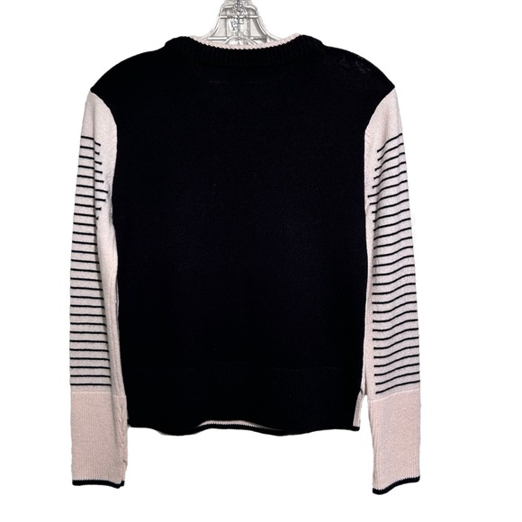 Rag & Bone Masie Striped Crewneck Cashmere Sweater As Seen on Veep Quiet Luxury - Picture 4 of 9